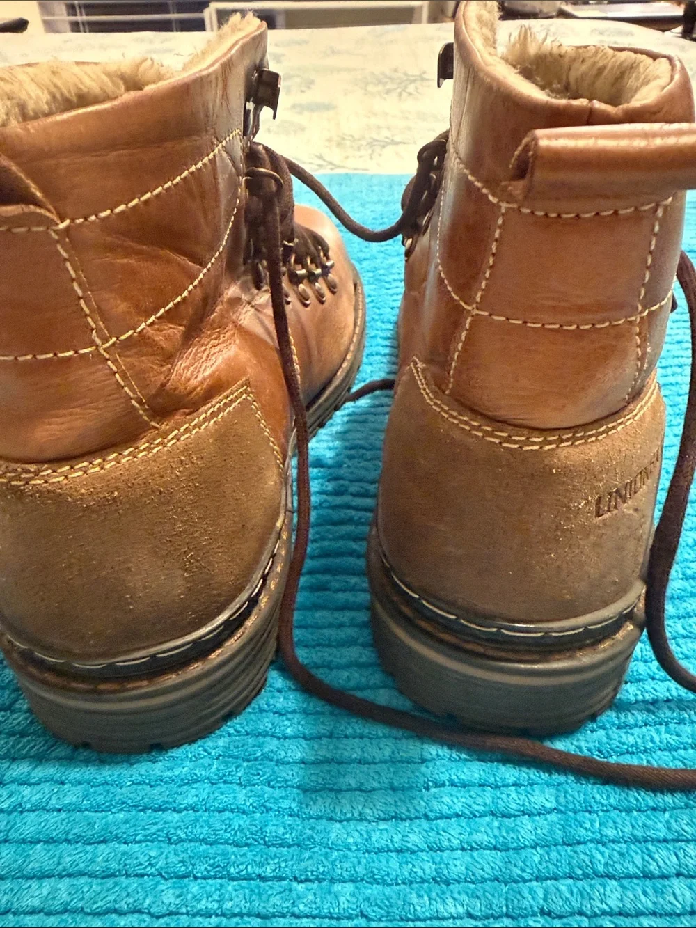 Union Bay Size 10 Brown Boots UB 617 Lace-Up Leather Upper